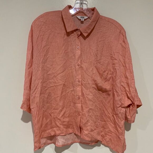 Jack BB Dakota Honey Phyton Blouse new without tag - Picture 1 of 5